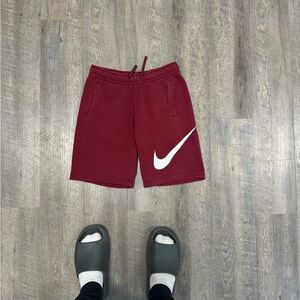 Nike shorts, color red